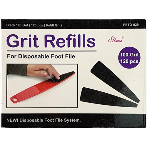 Disposable Foot File - 100 Grit Refills